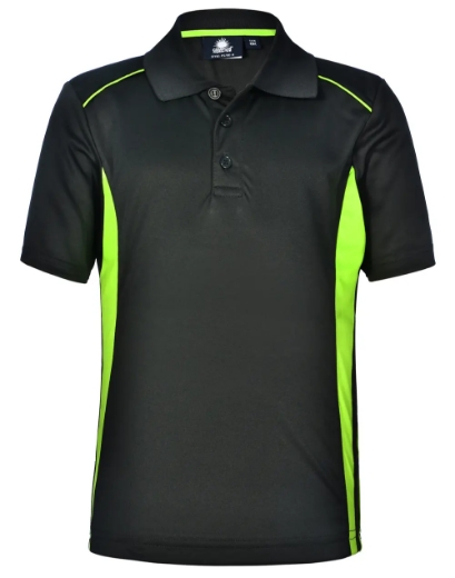 Picture of Winning Spirit, Kids Cooldry S/S Contrast Interlock Polo